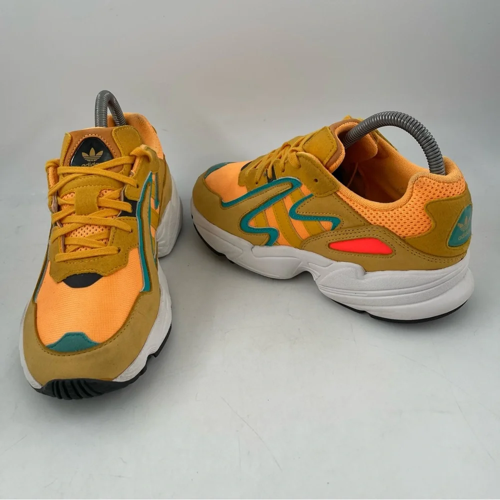 Adidas Unisex Kids Yung 96 Chasm- SZ 5 Youth -Yellow Shoes Sneakers